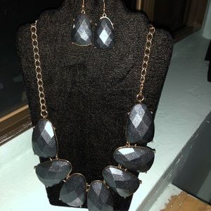 Necklace with matching earrings